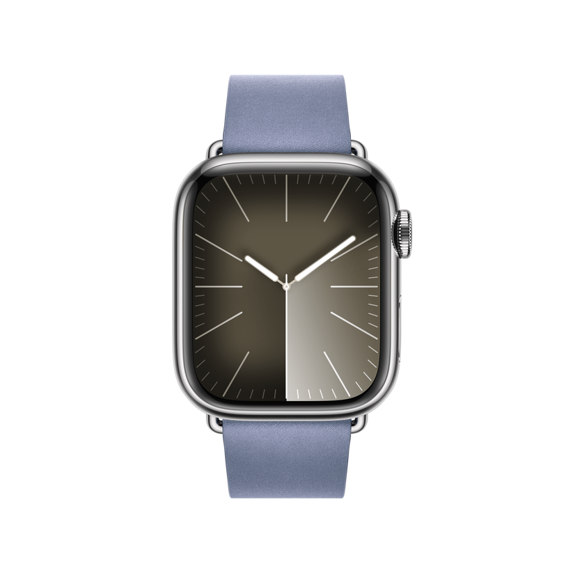 Apple Watch 38/40/41 mm Levandulově modrý řemínek s moderní přezkou – velký - iSTYLE CZ