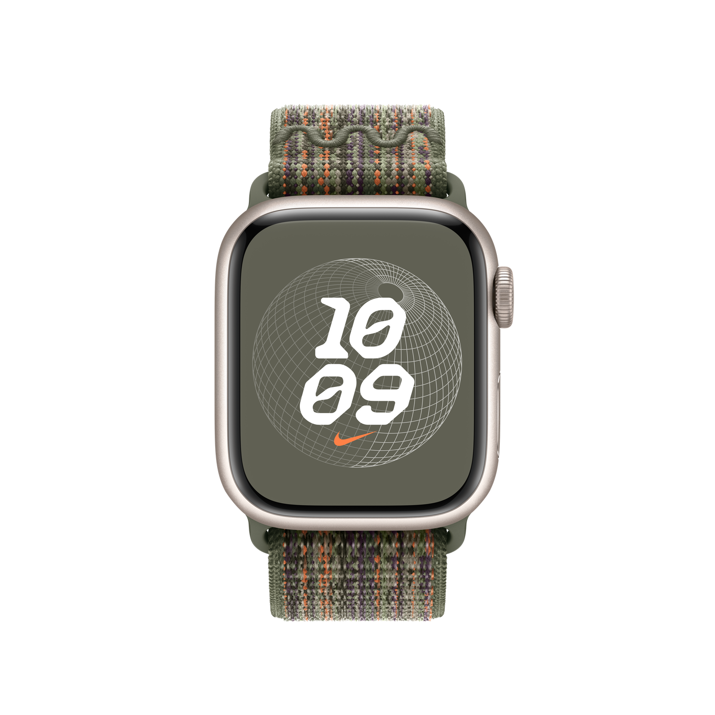 Apple Watch 38/40/41 mm sekvojově zelený / oranžový provlékací sportovní řemínek Nike - iSTYLE CZ