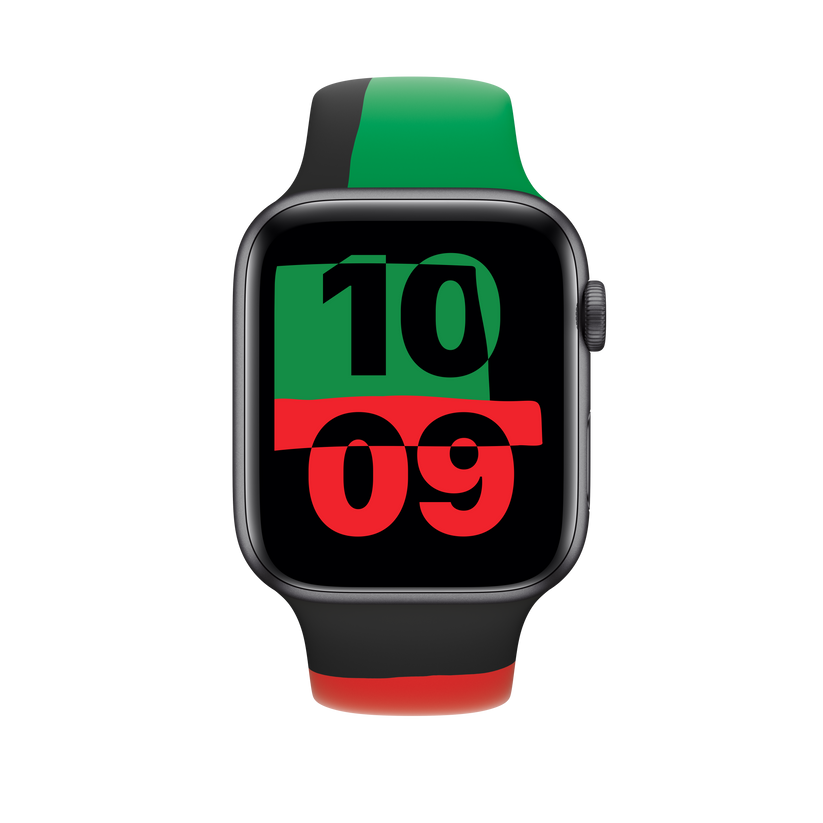 Apple Watch 42/44/45 mm sportovní řemínek Black Unity – M/L - iSTYLE CZ