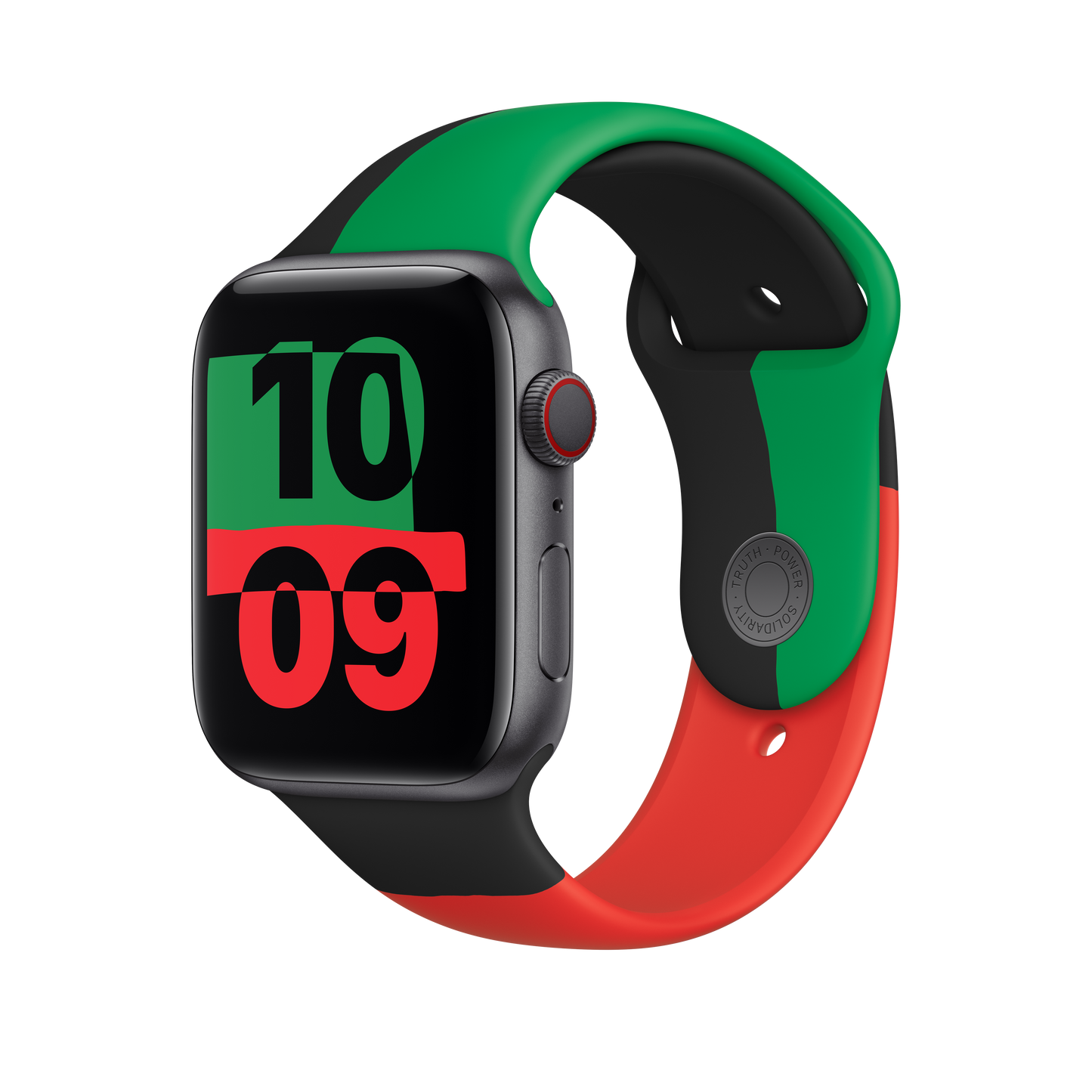 Apple Watch 42/44/45 mm sportovní řemínek Black Unity – S/M - iSTYLE CZ