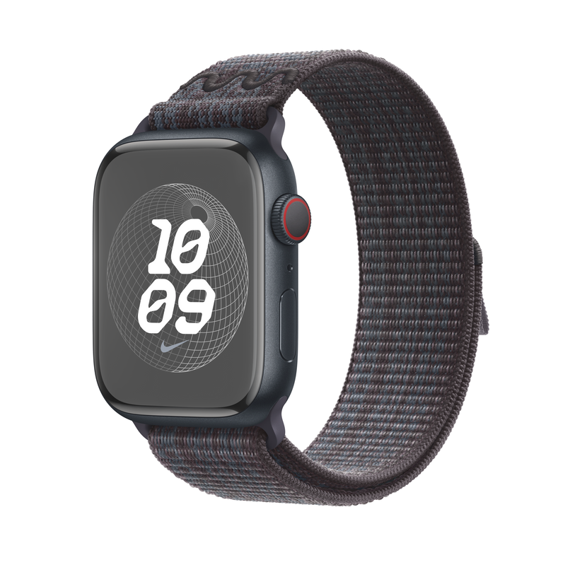 Apple Watch 42/44/45/49 mm černo-modrý provlékací sportovní řemínek Nike - iSTYLE CZ