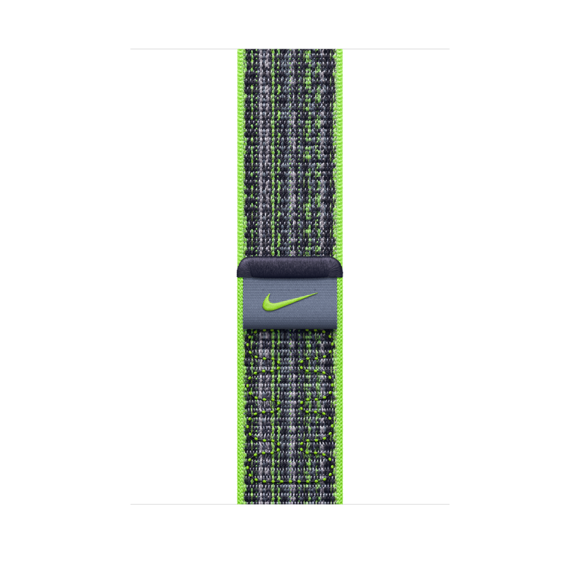 Apple Watch 42/44/45/49 mm jasně zelený / modrý provlékací sportovní řemínek Nike - iSTYLE CZ