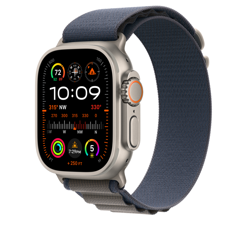 Apple Watch 44/45/49 mm modrý Alpský tah – velký - iSTYLE CZ