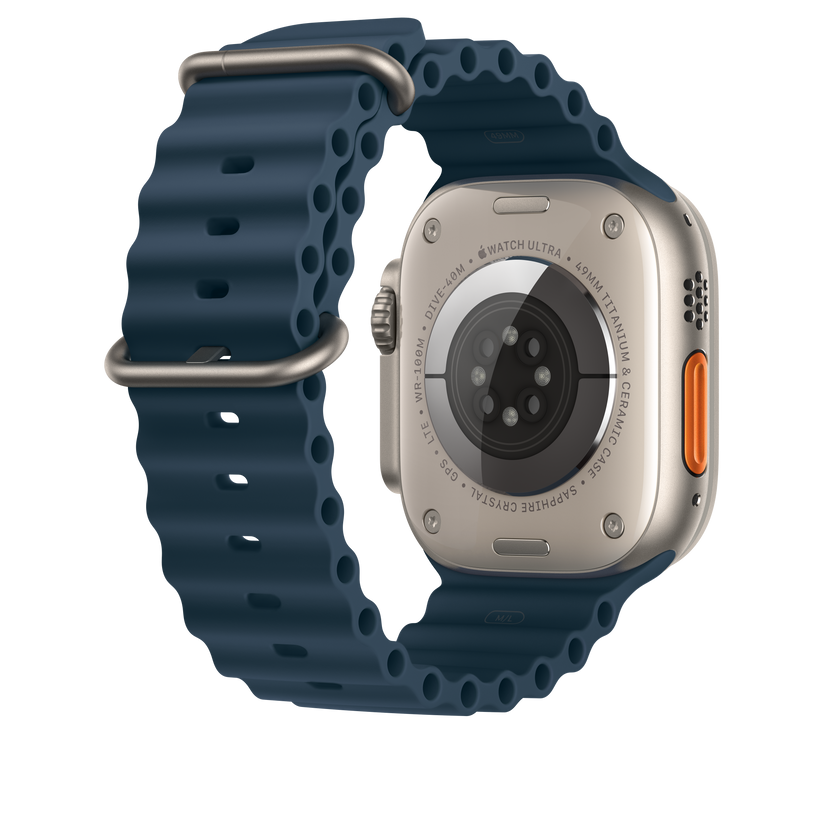 Apple Watch 44/45/49 mm modré prodloužení Oceánského řemínku - iSTYLE CZ