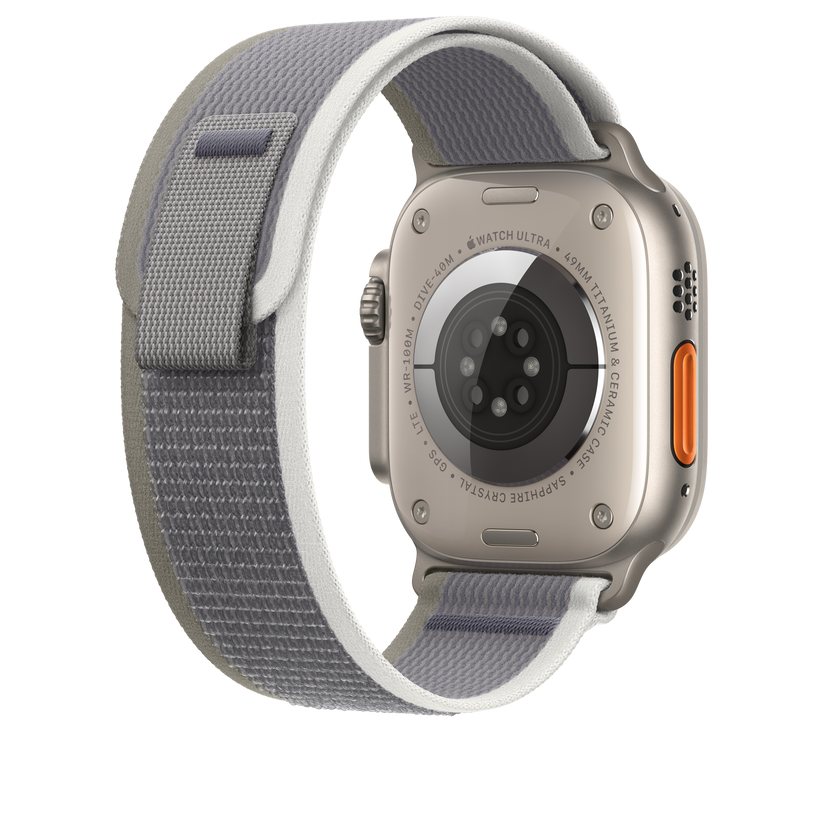 Apple Watch 44/45/49 mm zeleno-šedý Trailový tah – S/M - iSTYLE CZ