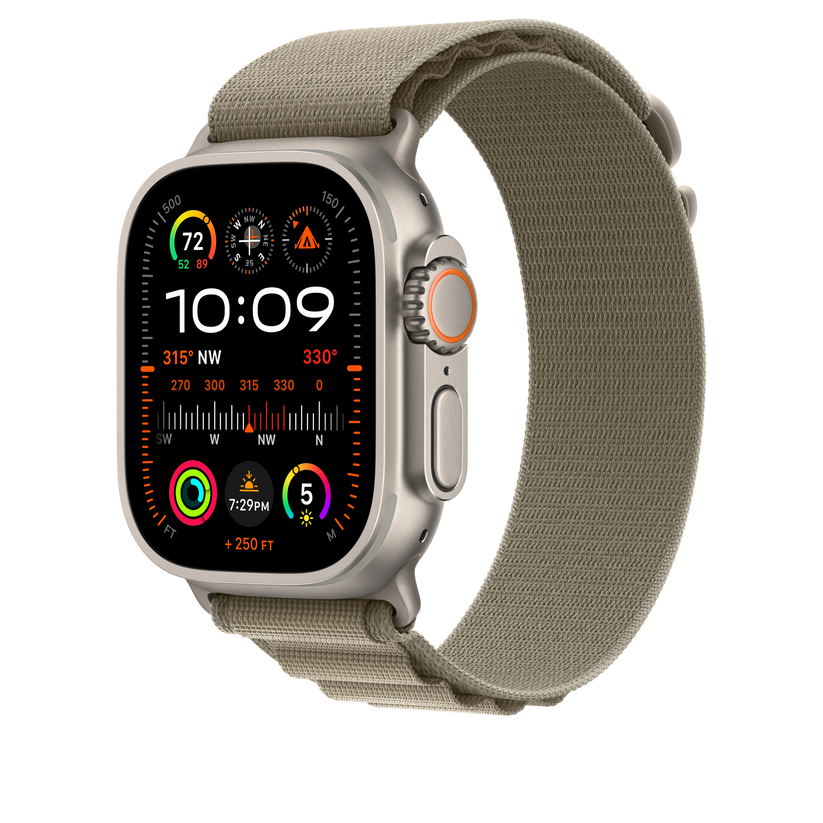 Apple Watch 44/45/49 mm olivový Alpský tah – malý - iSTYLE CZ