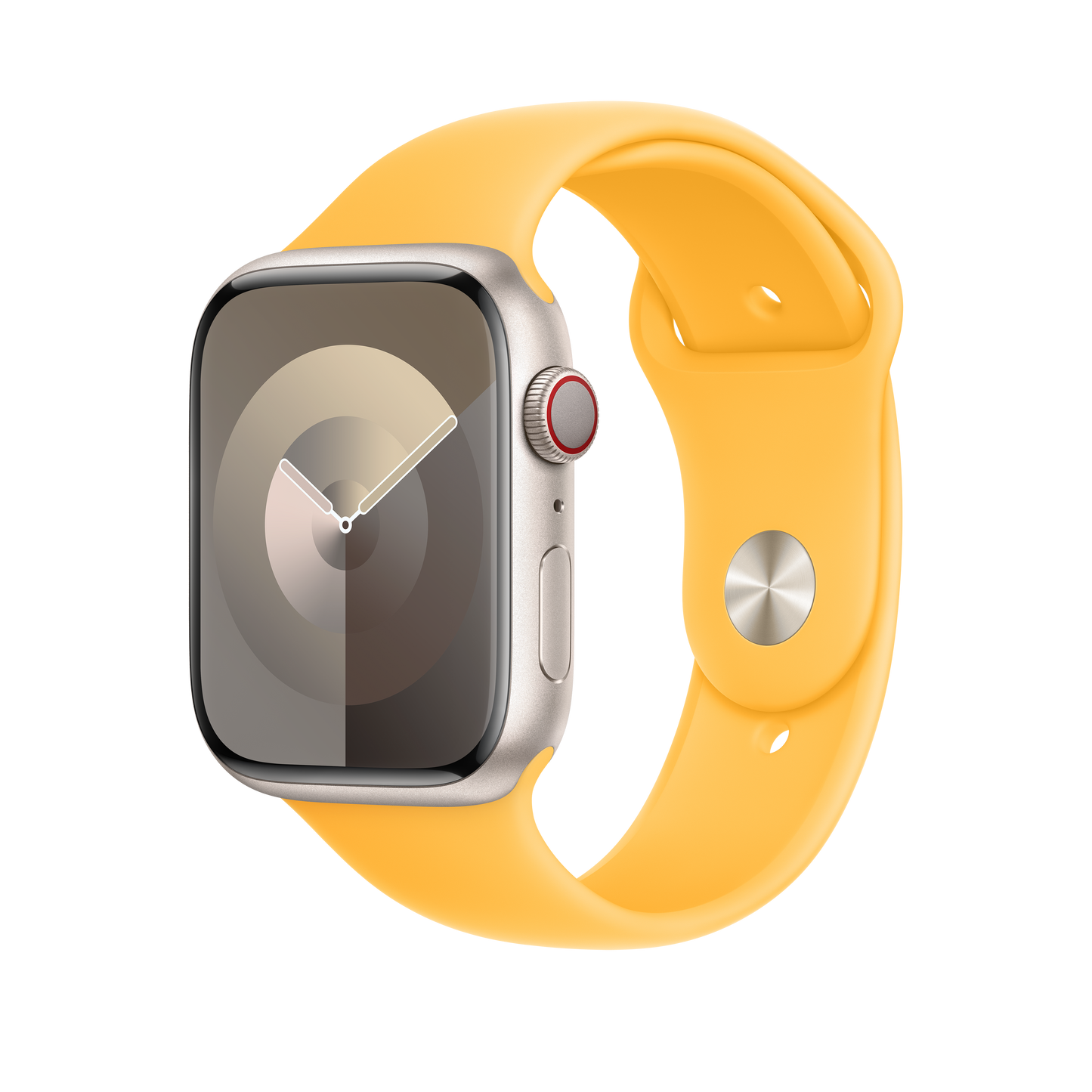 Apple 42/44/45/49mm paprskově žlutý sportovní řemínek ML - iSTYLE CZ