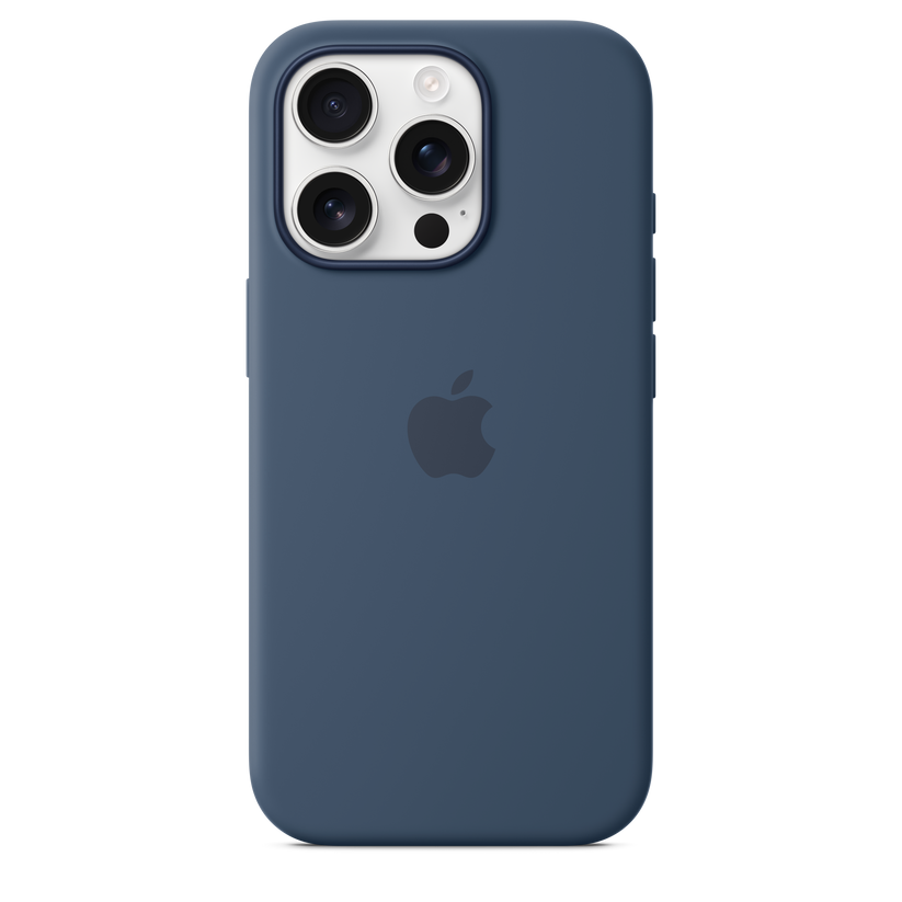 Apple silikonový kryt s MagSafe na iPhone 16 Pro - denimový - iSTYLE CZ