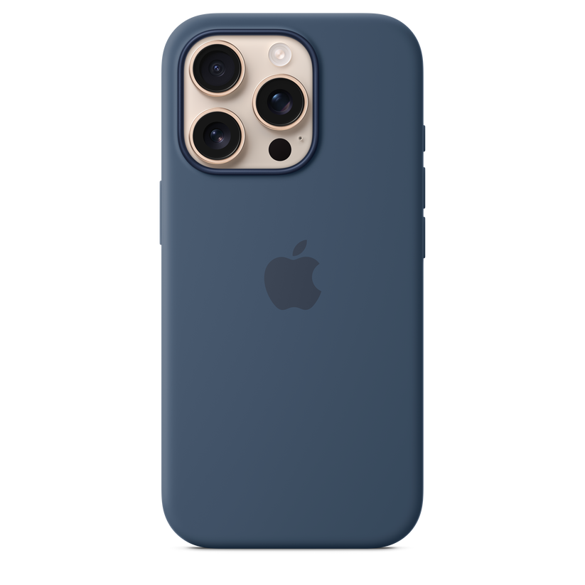 Apple silikonový kryt s MagSafe na iPhone 16 Pro - denimový - iSTYLE CZ