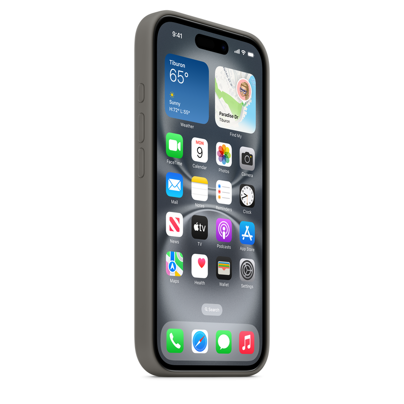 iPhone 16 Silicone Case with MagSafe - Stone Grey - iSTYLE CZ