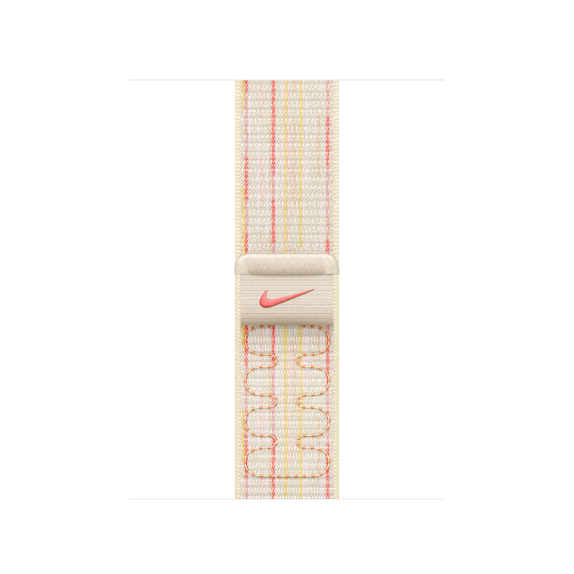 Apple Watch 38/40/41mm hvězdně bílý / růžový provlékací sportovní řemínek Nike - iSTYLE CZ