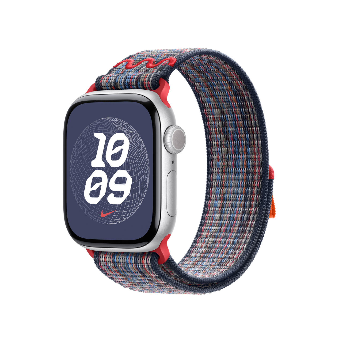 Apple Watch 38/40/41/42mm modro-červený provlékací sportovní řemínek Nike - iSTYLE CZ