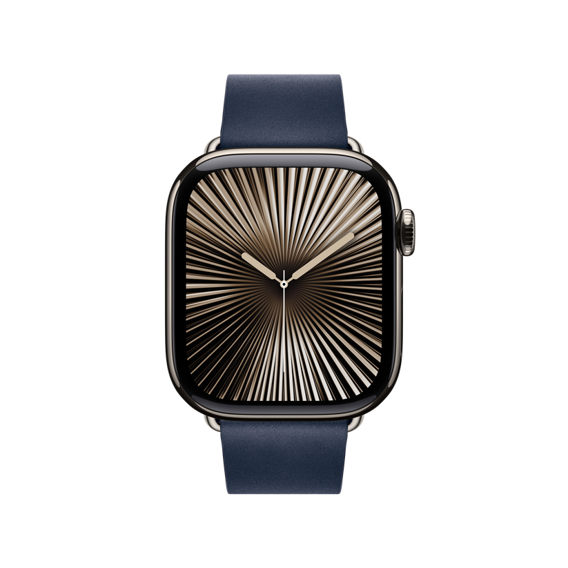 Apple Watch 38/40/41/42mm temně modrý řemínek s moderní přezkou – střední - iSTYLE CZ