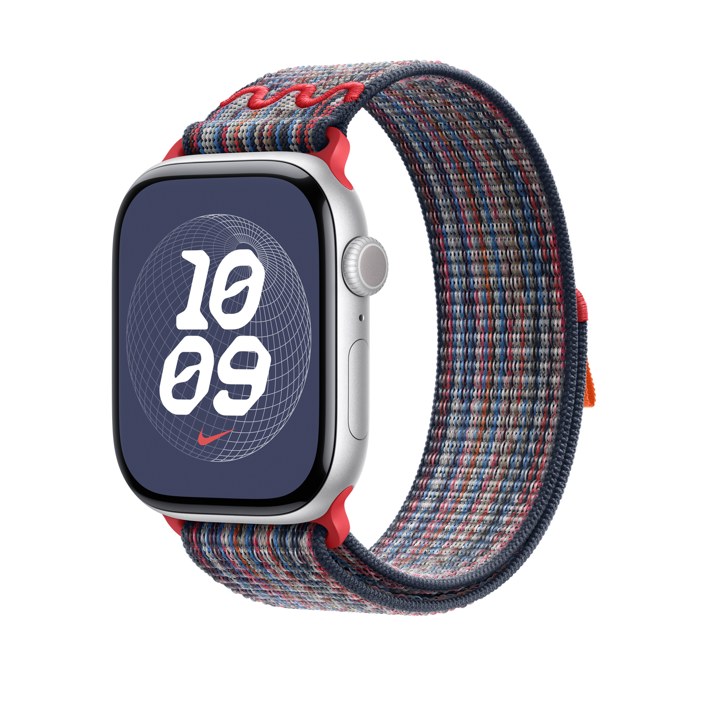 Apple Watch 44/45/46/49mm modro-červený provlékací sportovní řemínek Nike - iSTYLE CZ