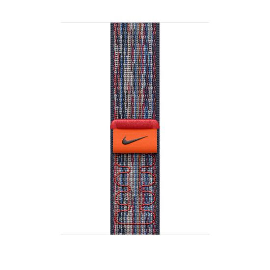 Apple Watch 44/45/46/49mm modro-červený provlékací sportovní řemínek Nike - iSTYLE CZ