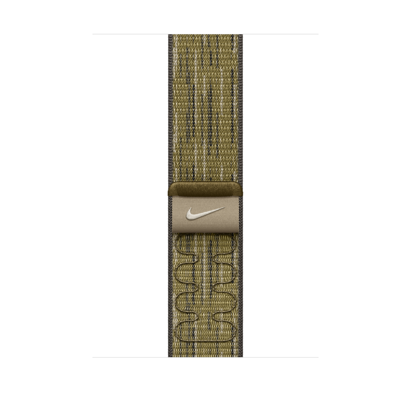 Apple Watch 44/45/46/49mm zeleno-šedý provlékací sportovní řemínek Nike - iSTYLE CZ
