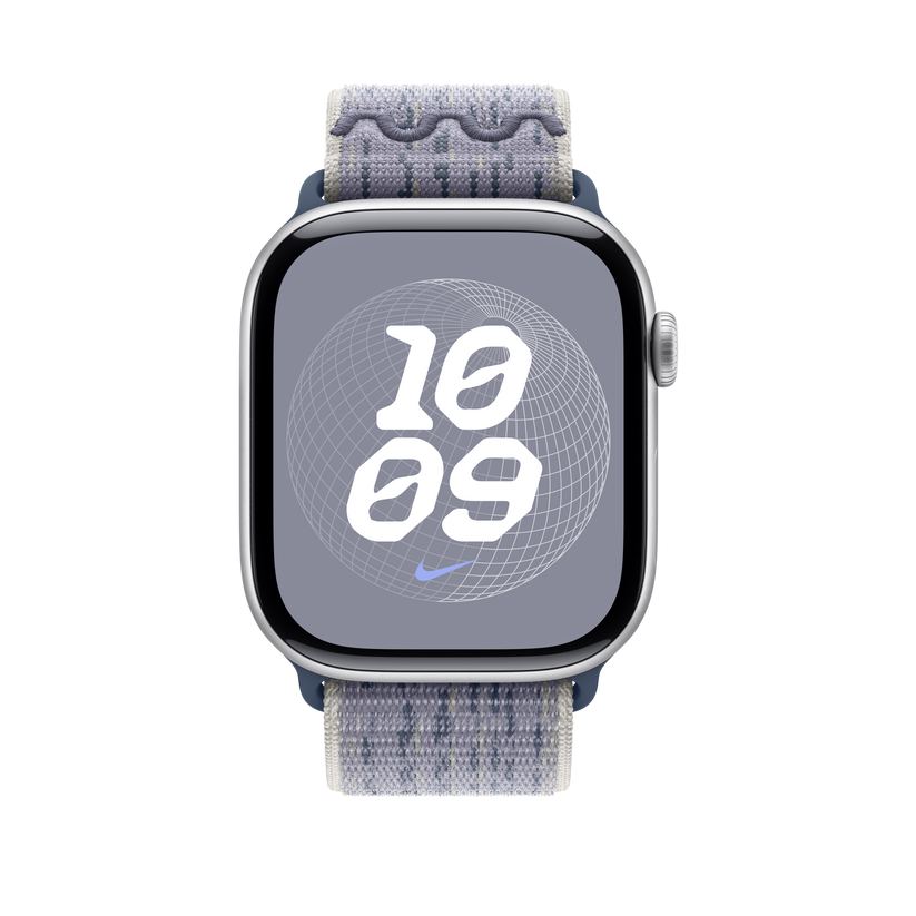 Apple Watch 44/45/46/49mm šedo-modrý provlékací sportovní řemínek Nike - iSTYLE CZ