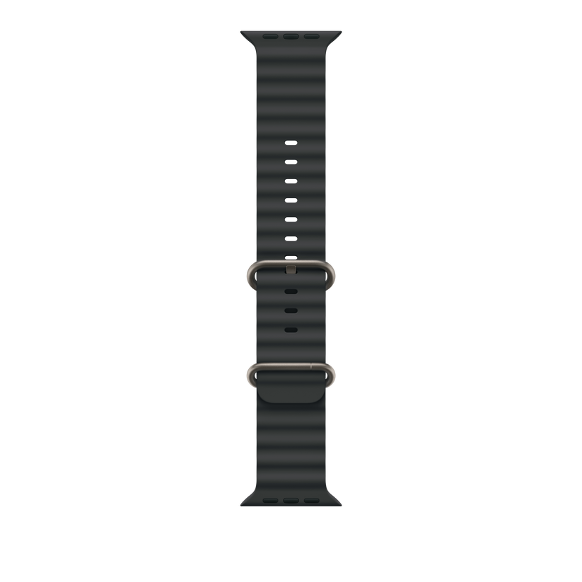 Apple Watch 44/45/46/49mm černý Oceánský řemínek – provedení z přírodního titanu - iSTYLE CZ