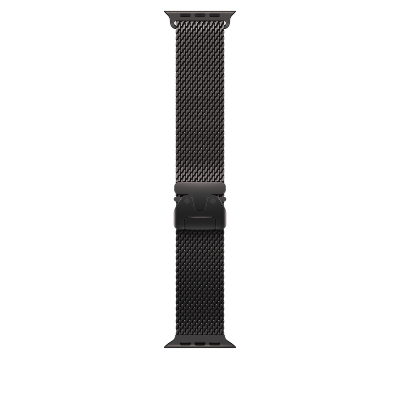 Apple Watch 44/45/46/49mm milánský tah z černého titanu – velký - iSTYLE CZ