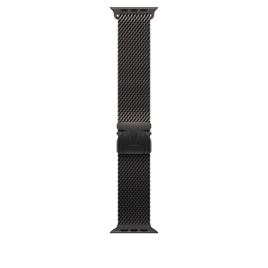 Apple Watch 44/45/46/49mm milánský tah z černého titanu – střední - iSTYLE CZ