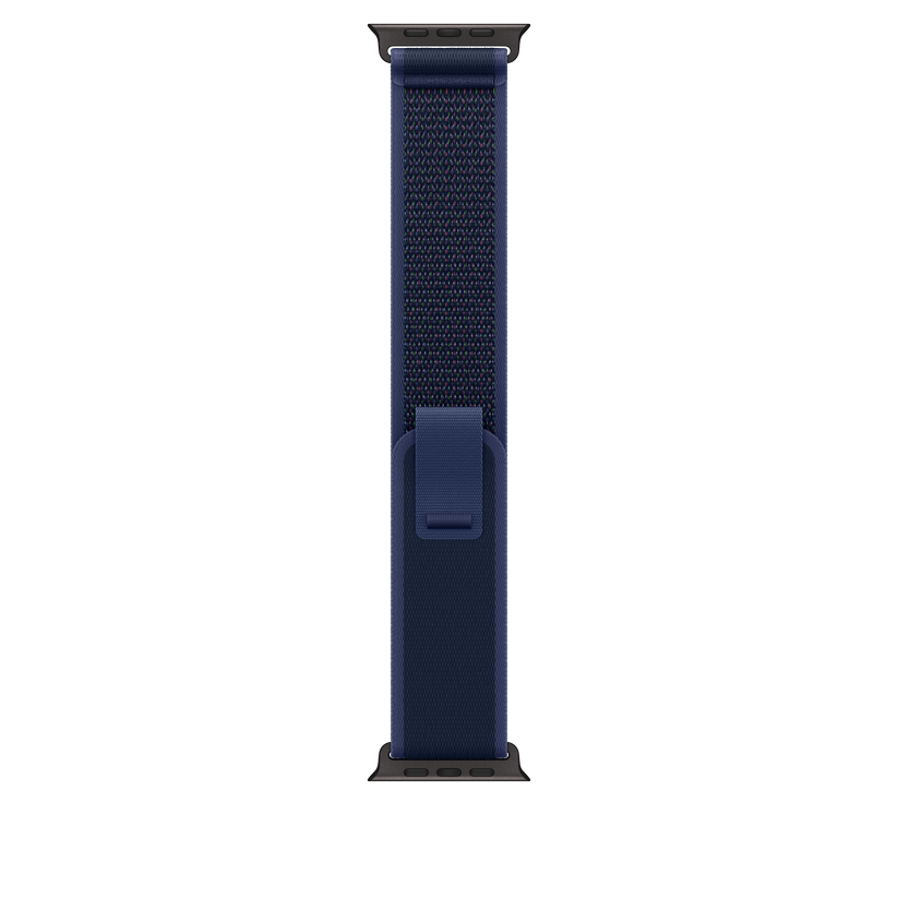 Apple Watch 44/45/46/49mm modrý Trailový tah - S/M – provedení z černého titanu - iSTYLE CZ