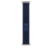 Apple Watch 44/45/46/49mm modrý Trailový tah – S/M – provedení z přírodního titanu - iSTYLE CZ