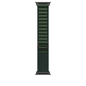 Apple Watch 44/45/46/49mm tmavě zelený Alpský tah – malý – provedení z černého titanu - iSTYLE CZ