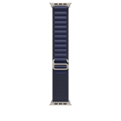 Apple Watch 44/45/46/49mm námořnicky modrý Alpský tah – střední – provedení z přírodního titanu - iSTYLE CZ