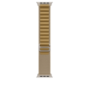 Apple Watch 44/45/46/49mm žlutohnědý Alpský tah – velký – provedení z přírodního titanu - iSTYLE CZ