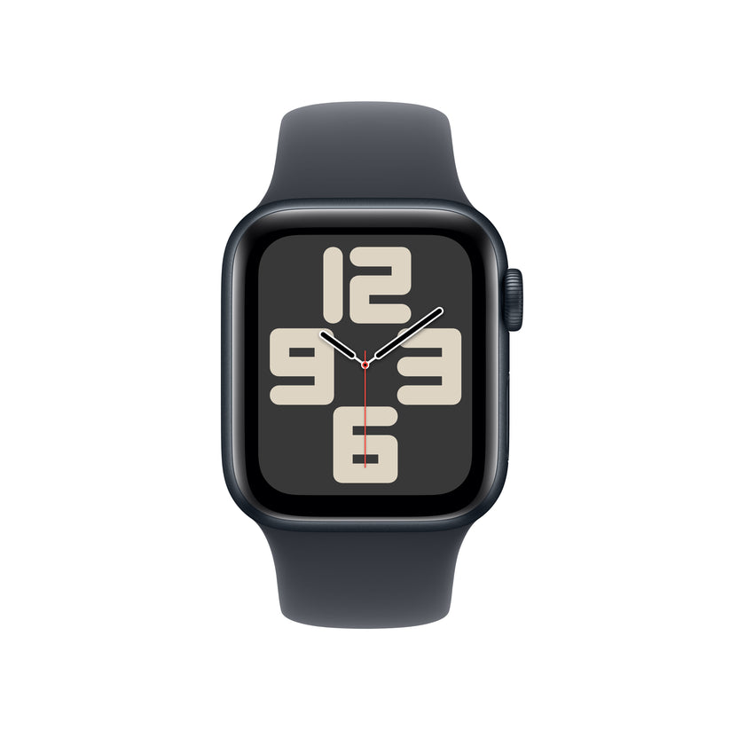 Apple Watch SE GPS 40mm temně ikoustové hliníkové pouzdro s temně inkoustovým sportovním řemínkem - M/L - iSTYLE CZ