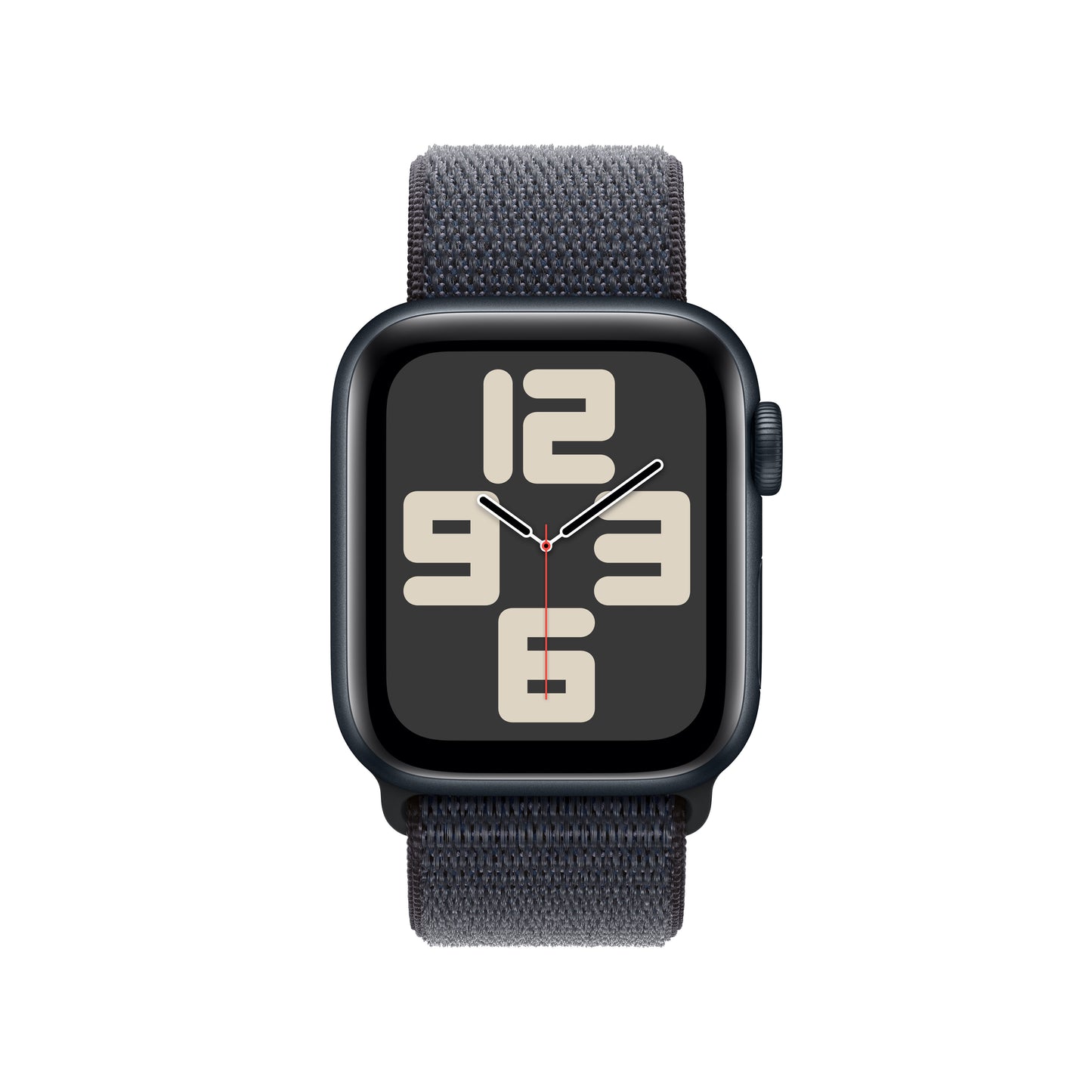 Apple Watch SE GPS 40mm temně ikoustové hliníkové pouzdro s inkoustově fialovým provlékacím sportovním řemínkem (otevřený) - iSTYLE CZ