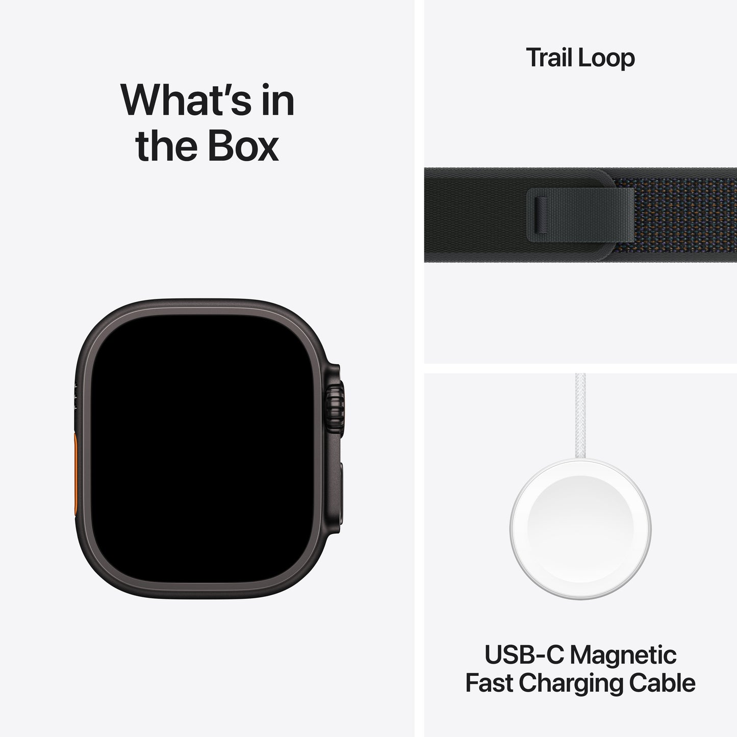 Apple Watch Ultra 2 GPS + Cellular, 49mm černě titanové pouzdro s černým trailovým tahem - S/M - iSTYLE CZ