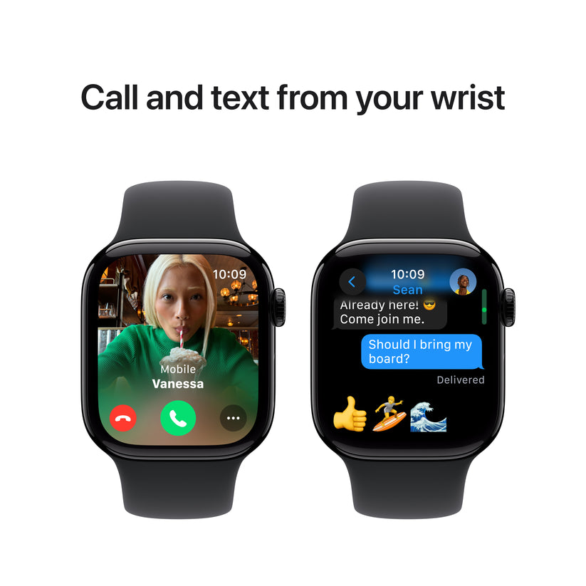 Apple Watch Series 10 GPS 42mm klavírně černé hliníkové pouzdro s černým sportovním řemínkem - M/L - iSTYLE CZ