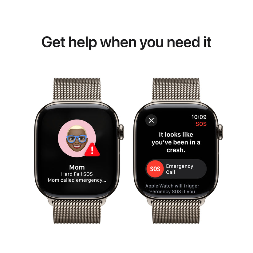 Apple Watch Series 10 GPS + Cellular 46mm přírodní titanové pouzdro s přírodním milánským tahem - M/L - iSTYLE CZ