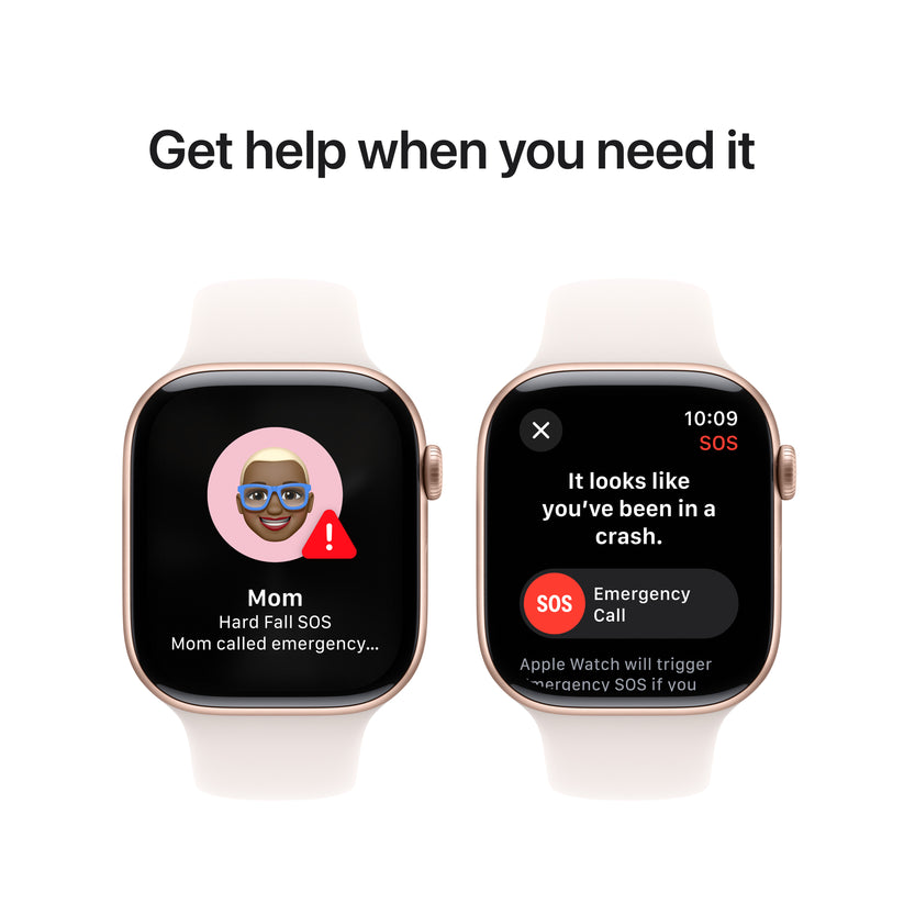Apple Watch Series 10 GPS + Cellular 46mm růžově zlaté hliníkové pouzdro se světle ruměným sportovním řemínkem - M/L - iSTYLE CZ