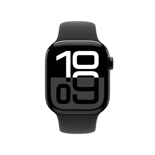 Apple Watch Series 10 GPS 42mm klavírně černé hliníkové pouzdro s černým sportovním řemínkem - M/L - iSTYLE CZ