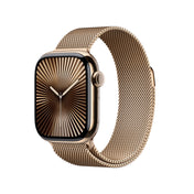 Apple Watch Series 10 GPS + Cellular 42mm zlaté titanové pouzdro se zlatým milánským tahem - iSTYLE CZ