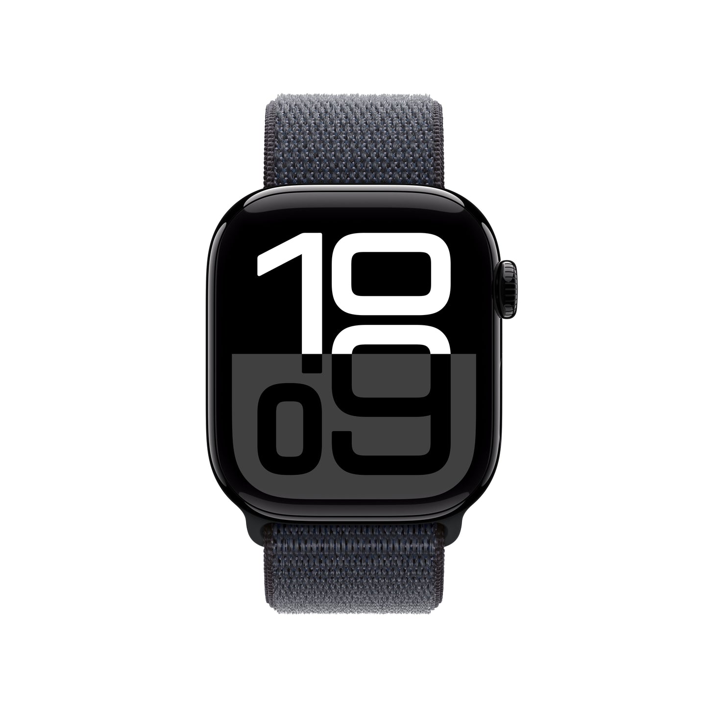 Apple Watch Series 10 GPS 42mm klavírně černé hliníkové pouzdro s inkoustově fialovým sportovním provlékacím řemínkem - iSTYLE CZ