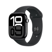 Apple Watch Series 10 GPS 46mm klavírně černé hliníkové pouzdro s černým sportovním řemínkem - M/L - iSTYLE CZ