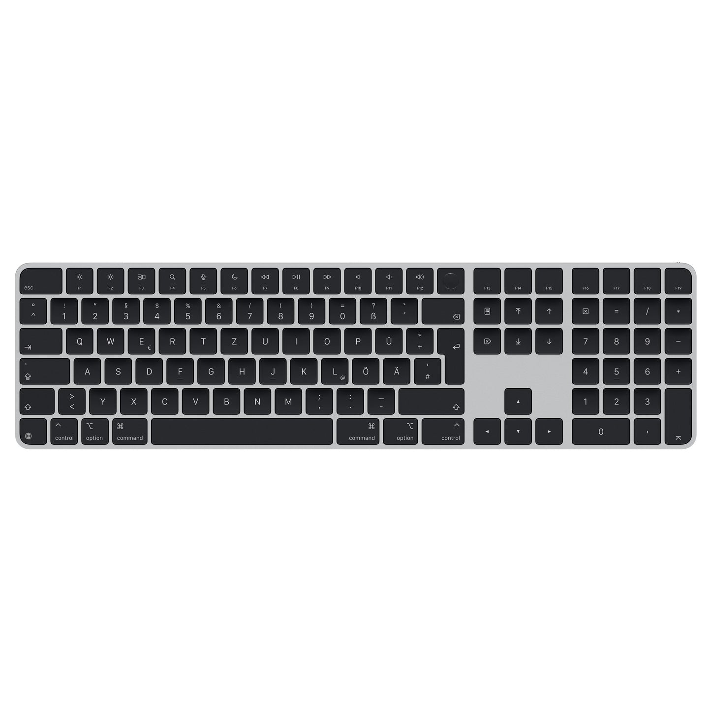 Magic Keyboard with Touch ID for Mac models with Apple silicon - German - Black Keys - iSTYLE CZ