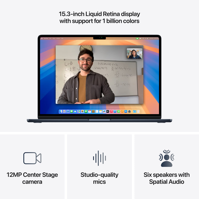 MacBook Air 15,3", Apple M4 10jádrové CPU, 10jádrové GPU, 16GB, 256GB SSD, CZ - temně inkoustový - iSTYLE CZ