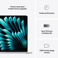 MacBook Air 15,3", Apple M4 10jádrové CPU, 10jádrové GPU, 16GB, 512GB SSD, CZ - stříbrný - iSTYLE CZ