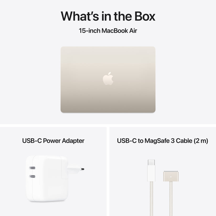 MacBook Air 15,3", Apple M4 10jádrové CPU, 10jádrové GPU, 16GB, 512GB SSD, CZ - hvězdně bílý - iSTYLE CZ
