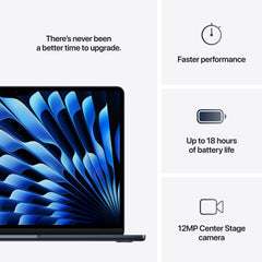 MacBook Air 13,6", Apple M4 10jádrové CPU, 10jádrové GPU, 24GB, 512GB SSD, CZ - temně inkoustový - iSTYLE CZ
