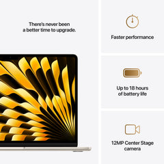 MacBook Air 13,6", Apple M4 10jádrové CPU, 10jádrové GPU, 24GB, 512GB SSD, CZ - hvězdně bílý - iSTYLE CZ