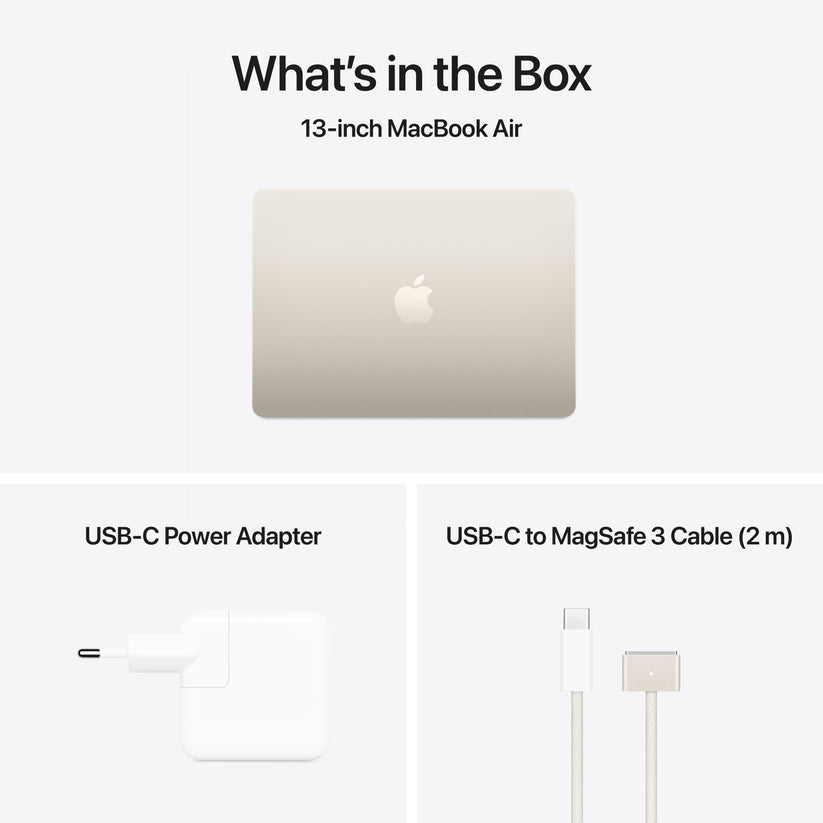 MacBook Air 13,6", Apple M4 10jádrové CPU, 8jádrové GPU, 16GB, 256GB SSD, CZ - hvězdně bílý - iSTYLE CZ