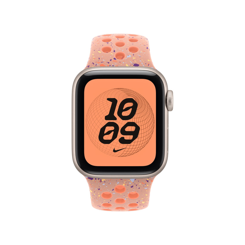 Řemínek pro Apple Watch 38/40/41 mm Apple Alpenglow Pink sportovní Nike – S/M - iSTYLE CZ