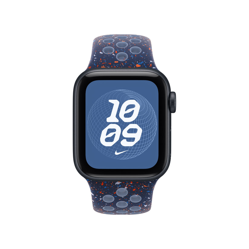 Řemínek pro Apple Watch 38/40/41 mm Apple Blue Ribbon sportovní Nike – M/L - iSTYLE CZ