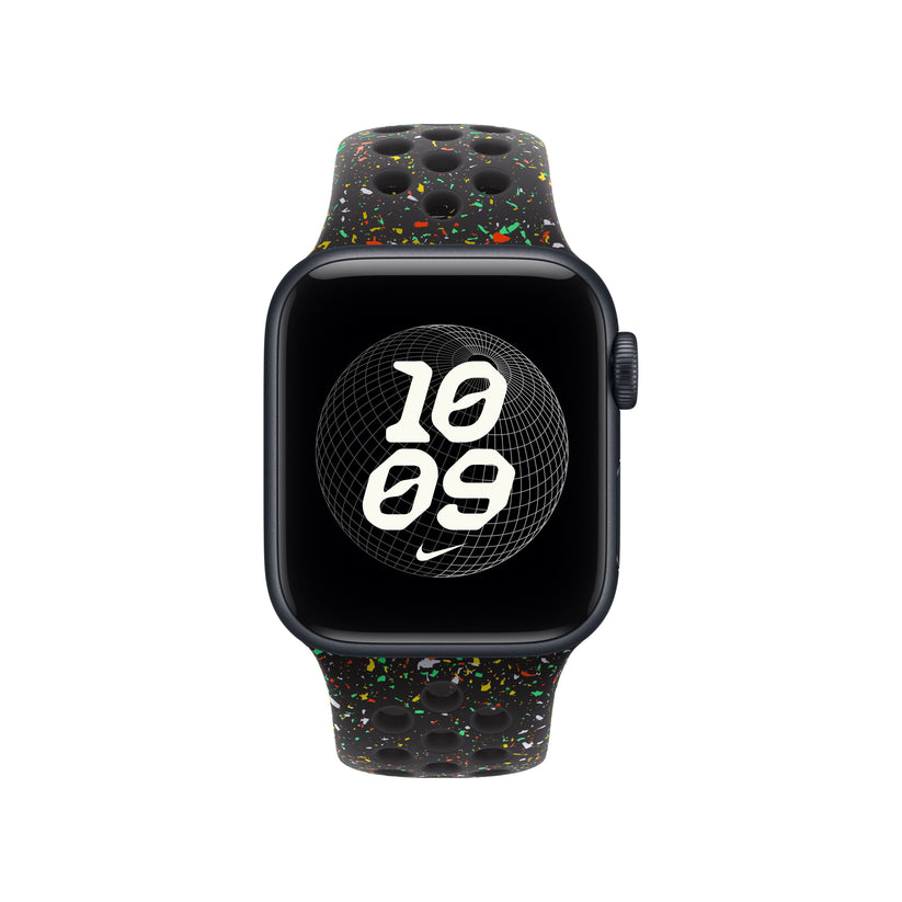 Řemínek pro Apple Watch 38/40/41 mm Apple Midnight Black sportovní Nike - S/M - iSTYLE CZ