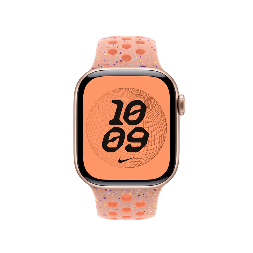 Řemínek pro Apple Watch 38/40/41/42 mm Apple Alpenglow Pink sportovní Nike - S/M - iSTYLE CZ